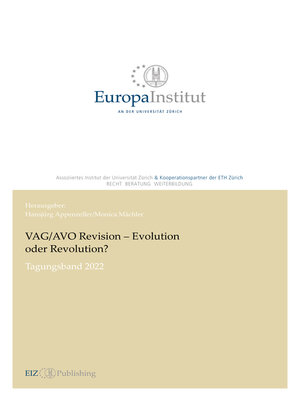 cover image of VAG/AVO Revision: Evolution oder Revolution?